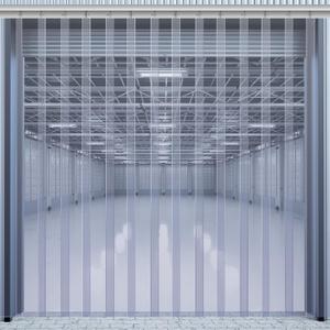 Juexica 36 x 84 Inch PVC Strip Door Curtain Kit, Heavy Duty Waterproof Clear Door Curtain for Walk-in Cooler, Freezer, Warehouse & Garage, Hurricane Shutters, Energy Saving and Easy Install(Clear)