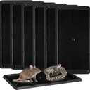 LULUCATCH Mouse Traps 6 Pack, Larger Heavier Glue Traps for Mice Rat & Snakes, Non-Toxic Sticky Mouse Traps Indoor for Home & Kitchen, Easy to Set, Pet Safe Pest Control