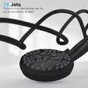 Matt Black Shower Head with Handheld Spray High Pressure-Multifunction Strong Flow Rain Massage Showerhead with Extra long Hose and Adjustable Overhead Holder La Mejor Regaderas Modernas Para Ducha