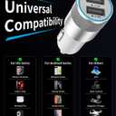 iPhone 15/16 Car Charger,2-Port 24W Dual USB-A Car Power Adapter Cigarette Lighter USB Charger with 2Pcs 3.3FT USB C Cable for iPhone 17/16/15 Pro Max, iPad, Samsung Galaxy S25, Pixel, Android,AirPods