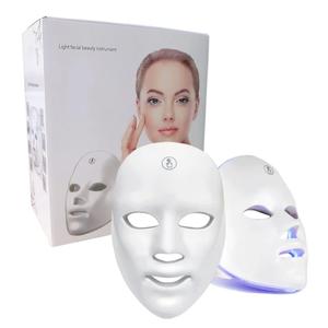 7-Color Facial Mask, Rechargeable Light Care Mask for Face, At-Home Beauty Device