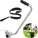 Ergonomic Trimmer Grip, String Trimmers Handle with Shoulder Strap Harness, Weed Eater Handle Extension with Bracket Clamp, Lawn Trimmer Handle Grip for Lawn Care, Landscaping, Yard Trimming Edging