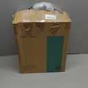 BOBOMOMO 24" Farmhouse Resin Table Lamp Set of 2, Vintage Lamps for Living Room Bedroom with Linen Shades, Traditional Rustic Bedside Lamps Retro Table Lamps for Living Room, Bedroom, Office (Antique White)