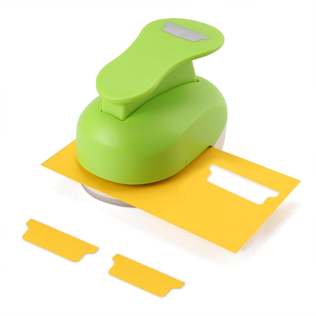 2 Inch Tab Paper Punch - File Tab Puncher for Calendars, Planners, or Albums - Ideal for Scrapbooking, Organize Files, Bible Tabs, Journals, Planner Inserts, and More