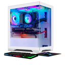 STGAubron Gaming Desktop, Radeon RX 470 8G, Intel Quad Core i7 up to 3.9G, 16G RAM, 512G SSD, 600M WiFi, BT 5.0, RGB Fan x 3, Windows 10 Home, White, for Gamer, Streaming