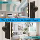 Mortise Keyed Lock Set with Classic Knobs, Perfect for Replacing Broken Antique Door Knob Sets, Fits 1-3/8 in.-1-3/4 in. Interior Doors, Oil Rubbed Bronze, 1 Pack