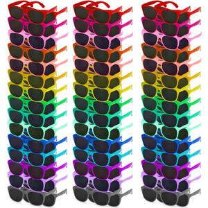 100 Pairs 20 Colors Sunglasses Bulk,Party Sunglasses for Adults Teens and Kids,80s Retro Style Plastic Sunglasses for Birthday Graduation Pool Beach Party Supplies,Holiday Gifts