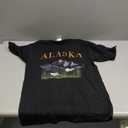 Last Frontier Bald Eagle Alaska T-Shirt, Small, Black 