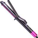Nycoba Curling Iron, 1 1/4 Inch Hair Curling Wand with Ceramic Coating, Professional Hair Curler, Fast Heating up to 430F, Wide Voltage for Worldwide, 60 Mins Auto Off, Magenta