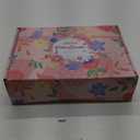 12-Pack Christmas Glass Votive Candles - Festive Decor Set with Santa, Snowman, Pinecone, Cedar, Elk and House Designs - Good for Xmas Holiday Decorations, Parties and Gifts (White Green Red)