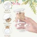 12 Pack Plastic Vases for Flowers with Jute Twine, Flower vasevases for centerpieces, Lightweight Plastic Vases for Centerpieces for Home Party Wedding Deco