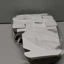 HORLIMER 4x4x1 inches Shipping Boxes Set of 50, White Corrugated Cardboard Box Literature Mailer