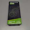 Cordless Electric Scissors: 4V Rechargeable Rotary Cardboard Cutter, 3000mAh Battery, with LED Light & Safety Lock, 2 Blades, Electric Box Cutter for Fabric Carpet Carton Plastic Leather Cloth (Green)