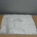 ORINOVA White Fluffy Washable Shag Area Rugs for Bedroom Faux Sheepskin Fur Rug 4x6 Furry Nursery Rug Teen Room Home Dcor
