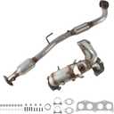 Front & Rear Catalytic Converter Compatible with 2002 2003 2004 2005 2006 Toyota Camry/Solara 2.4L L4, Catalytic Convertor EPA Compliant 674-811 16384