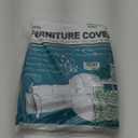 Wokire Plastic Loveseat Cover - 84" W x 40" D x 36" RH x 18" FH - Heavy Duty Vinyl, Waterproof, Slipover - Protects Pets Scratches