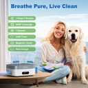 Air Purifier 2 Pack for Bedroom Up to 1200 ft, H13 True HEPA Air Purifier for Pets Dust Dander Pollen Odor Smoke, with New Quiet Wind Wheel System, for Desk/Car/Travel