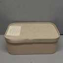 HofferRuffer Faux Leather Decorative Storage Boxes, Dust proof Storage Shelf Baskets with Lids Trays, Storage Bins Memory Box Organizer for Home, Office, Jewelry & More, Set of 3 (CreamWhite)