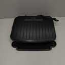 George Foreman Family-Size Grill & Panini Press, Nonstick Ceramic Coating, Fat-Removing Slope, Adjustable Angle, Indoor/Outdoor Use