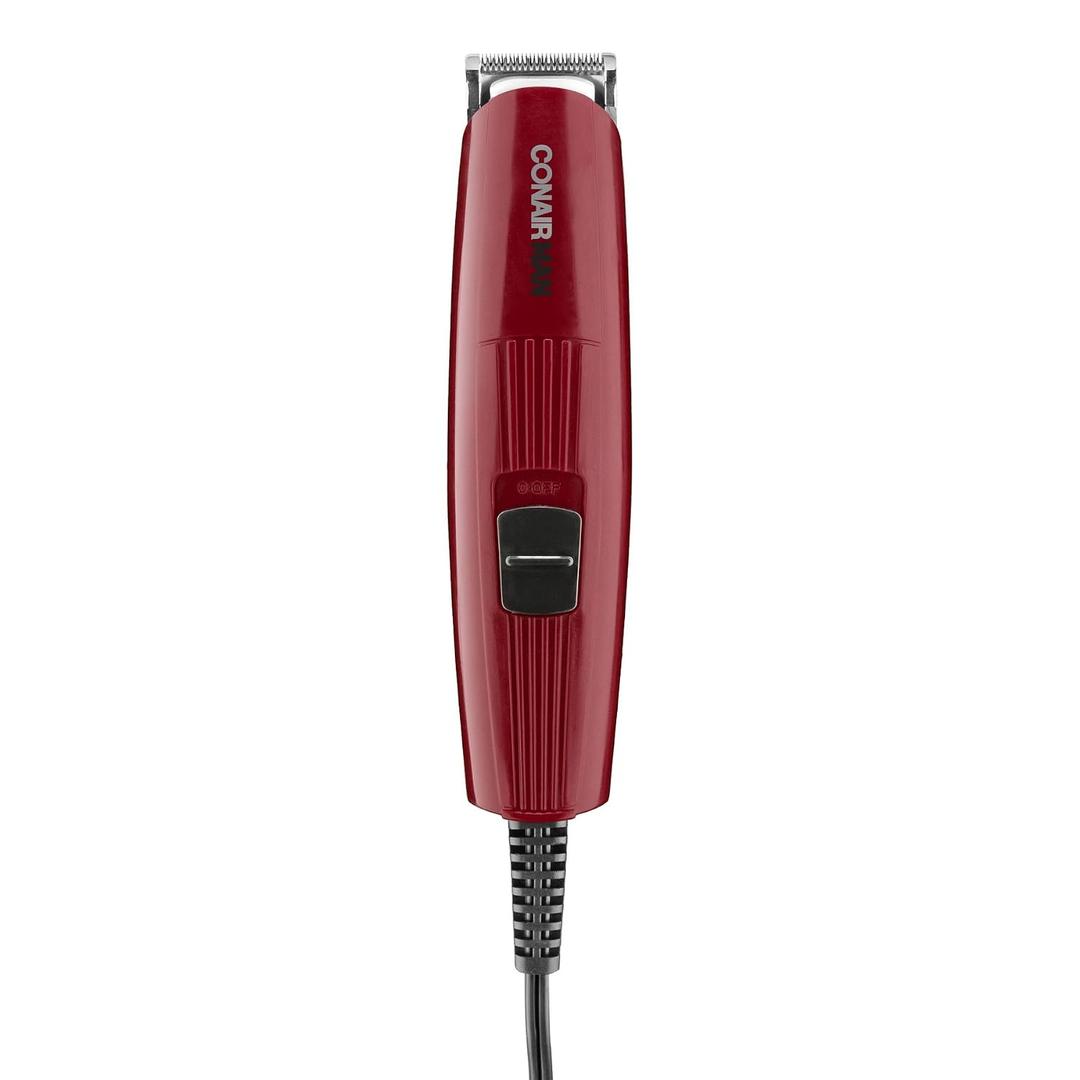 ConairMAN Beard Trimmer for Men Includes Nose and Ear Hair Trimmer and 5-Position Comb Attachment, 4 piece Men's Grooming Kit, Corded