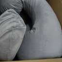 Momcozy Pregnancy Pillows for Sleeping, U Shaped Full Body Maternity Pillow with Removable Cover - Support for Back, Legs, Belly, HIPS for Pregnant Women, 57 Inch Pregnancy Pillow for Women, Grey