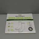 Alvada Merino Wool Hiking Socks Thermal Warm Crew Winter Boot Sock For Men & Women 3 Pairs (Medium-Large, Charcoal)