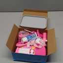 ULOVEME Kids Dentist Play Set Pink with Braces /Removable Teeth /Retainer - Doctor Kit for Toddlers 3-5 - Educational Toys for 4+ Year Old Girls - Pretend Play Toy for Ages 5-7 (Fushia)