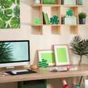 COCHIE Shamrock St Patricks Day Decorations, Wooden St. Patrick's Day Tiered Tray Decor Set of 4, Green Clover Saint Patrick Day Table Top Decoration for Home, Shelf, Door, Office Party (Pattern)