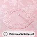 Smiry Rectangle Table Cloth, Waterproof Heavy Duty Vinyl Tablecloths, Wipeable Washable Table Cover for Kitchen and Dining Room (Pink, 60" X 120")