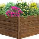 SnugNiture Galvanized Raised Garden Bed 4x2x2FT Outdoor Large Metal Planter Box Steel Kit for Planting Vegetables, Flowers