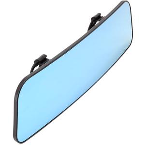 UTSAUTO Rear View Mirror Universal Panoramic Anti-glare Car Interior 12" Rear View Mirror Wide Angle Rearview with Silicone Strap for Most Cars Boats Vans Trucks (Blue)