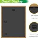 FrameWorks 12x16 mat to 8x12 Classic Wooden Picture Frames With Tempered Glass | Golden Oak | 2-Pack