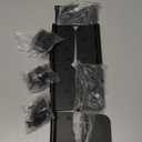 12 Pack Black Exterior Door Hinges 4 Inch Matte Black Door Hinges 4 Inch Black Hinges for Doors Rounded Edge 5/8" Radius Corners Door Hardware Security Commercial Grade Door Hinge 4"x 4" JIW