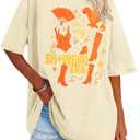 Oversized Country Music Shirts Women in My Music Era Tshirts Concert Lovers Gifts Casual Short Sleeve Tees (L)