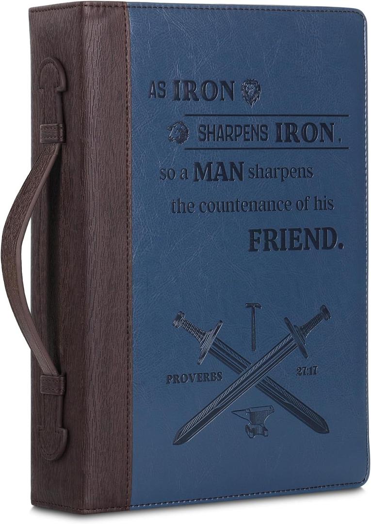Mr. Pen- Bible Covers for Men, 10.7" x 7.5" x 2.4, Bible Case for Men, Bible Bag, Bible Cases, Mens Bible Cover, Faux Leather Bible Covers for Men, Bible Cover Case, Bible Carrying Case, Bible Holder