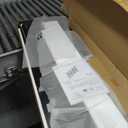 JASIWAY Buffet Cabinet with Storage, 48" Rattan Sideboard with Adjustable Shelves, Modern Coffee Bar Cabinet Console Table with Doors, Credenza for Kitchen, Living Room, Entryway, Dining Room, Black