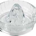 HIC Kitchen Citrus Juicer Reamer With Handle And Pour Spout, Heavyweight Glass, For Fresh Juice, Cooking, And Cocktails