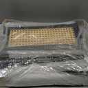 AWASEN Mid Century Modern Nightstand, Rattan Side Table with Drawer, Black Bedside Table with Storage and Solid Wood Legs for Living Room, Bedroom and Small Space (Black)