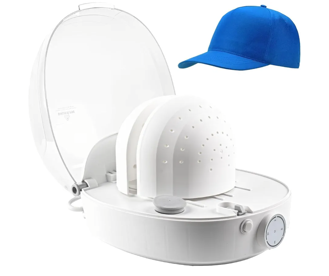 Hat Cleaner, Automatic Hat Steamer Shaper, Cap Care Machine Cleaner, Steam Cleaning & Ironing and Fast Drying for Baseball Caps, Bucket Hats, Felt Hats