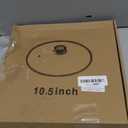 Tempered Glass Lid with Heat Resistant Handle,10.5"/26cm, Clear