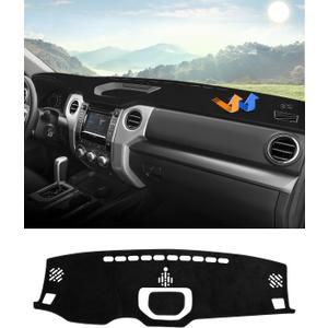 Autorder Dashboard Cover Mat for 2014-2021 Toyota Tundra Accessories Dash Cover Flannel Dash Mat Sunshade Glare UV Rays Protector