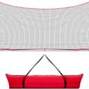 20x10 Lacrosse Backstop Heavy Duty Lacrosse Backstop Netting, 200 Sq Ft Ball Stop Net for Backyard | Baseball, Soccer, Softball, Basketball, Hockey & Multi-Sport Training | Easy Setup, Portable