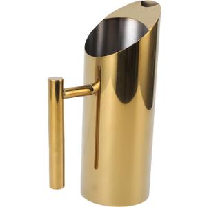 Water Pitcher, 53oz 1.5L Stainless Steel Beverage Pitcher with Proof Spout for Cocktail Flower Tea Cold Brew (Gold), 3 PACK 