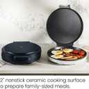 Chefman Everything Maker & Pizza Oven 1440W Countertop Electric Pizza Maker with 12 Nonstick Cooking Plates, Plus Makes Quesadillas, Omelettes and More, with Indicator Lights and Vertical Storage