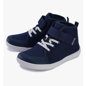WHITIN Kids/Toddler Wide Barefoot Shoes | Girls/Boys Classic High Top Sneakers | Wide Foot Freedom | Natural Growth 29/11