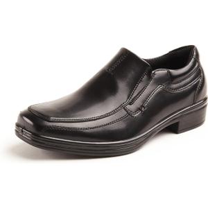 Deer Stags Boys' Wise Slip On Youth Dress Shoes Loafers for Church, Formal, School Uniform / Black (5.5 Big Kid)