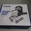 TEEHO TE004 Keyless Entry Keypad Door Lock with Handle - Smart Digital Electronic Lock for Interior Door with Anti-Peeping, Auto Lock & Passage Mode - Easy Installation - Satin Nickel