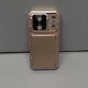 for iPhone 17 Pro Phone Case Wallet, Card Holder (4-5 Cards), Slide Camera Cover, Military Grade Protection, Rugged Hard Women Girly Men Protective Case for iPhone17 Pro 6.3", Rose Gold