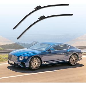 FZJDSD 1 Set Windshield Wiper Blade Compatible with Bentley Continental Gt Gtc & Flying Spur Models From 2004-2018 Replace 3W1955425D 3W1955425A 3W1955425B 3W1955425C