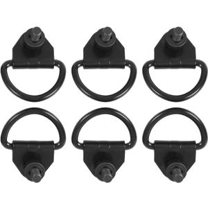 Cargo D-Hooks Powder Coated Steel Compatible with 2015-2024 Ford Transit 150 250 350 Cargo Vans Tie Down Hook 6Pcs Replace BK21V550A74AD, V550A74-AD